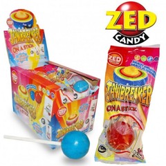 JAWBREAKER Multicolor Lollipops With Bubble Gum Center Sweets Treats Party Candy
