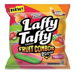 Fruit Combos Laffy Taffy Candy Individually Wrapped Mini Bars 6 Ounce