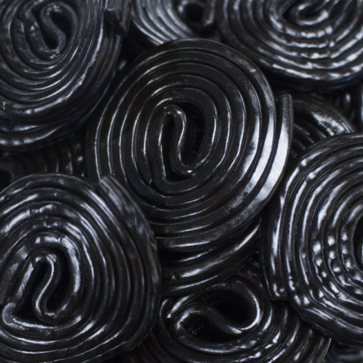 Broadway Black Licorice Wheels – 1- lb- Made in Italy