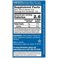 Zellie’s Xylitol Mint Mints – No Aspartame, Gluten Free
