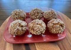 Crumb Topped Butter Pecan Muffins