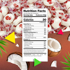 Coconut Filled Hard Candy | 1 Pound Bag – Approx. 90 Count | Tropical Treat with