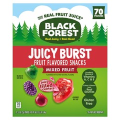 Black Forest Juicy Burst Fruit Flavored Snacks, Mixed Fruit Flavors, 0.8 oz 7…