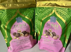 Dubai Style Chocolate Strawberry Pistachio Truffle Bites 18 oz – Bundle of 2