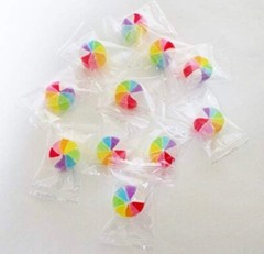 Rainbow Candy Strawberry Flavor Gluten Free Japan Individually Wrapped 50 Pieces