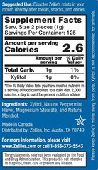 Zellie’s 100% Xylitol Cool Mint Breath Mints – 250 Count, & Kosher Delight