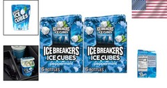 Peppermint Sugar-Free Gum Bottles, 3.24 oz x 6, Pack of 12