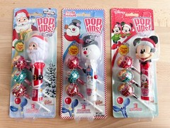 Christmas Pop Ups Chupa Candy Lollipop Frosty Snowman Santa Mickey NEW Lot 3