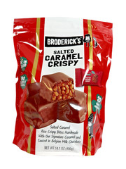 Salted Caramel Crispy, Rice Crispy Bites, Caramel Milk Chocolate, 20 Treats
