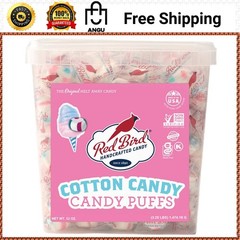 Red Bird Cotton Candy Flavored Mints 52oz Tub Individually Wrapped Unique Treats