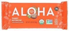 ALOHA Organic Plant Based Protein Bars Peanut Butter Cup 1.98 OZ (5 Counts)