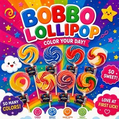 Bobbo Fruit Flavored Lollipop 25g * 8PCS