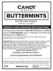 Love Buttermints – 13 Oz Bag – 100 Individually Wrapped Mints for Valentine’s Da