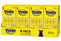 4 Pack Peeps Marshmallow Bunnies Easter Candy 3 oz. exp 05/27