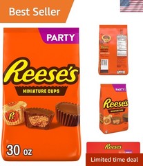 Rich Milk Chocolate and Peanut Butter Cups – 30oz Party Pack for Every Occasion
