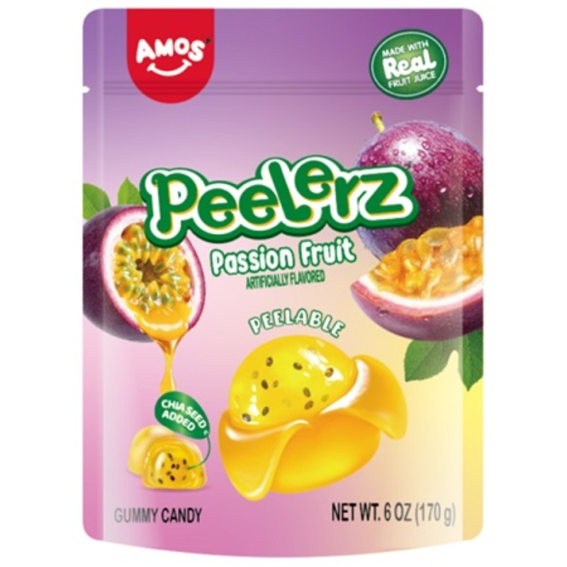 Peelerz Gummy Passion Fruit Peg Bag Share Size