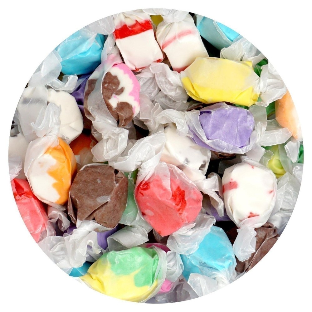 Salt Water Taffy Assorted Mix, 1 Pound Bulk Bag, 10 Assorted Flavors,…