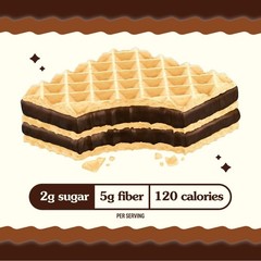 Dark Chocolate Wafers – Low Calorie, Keto Friendly