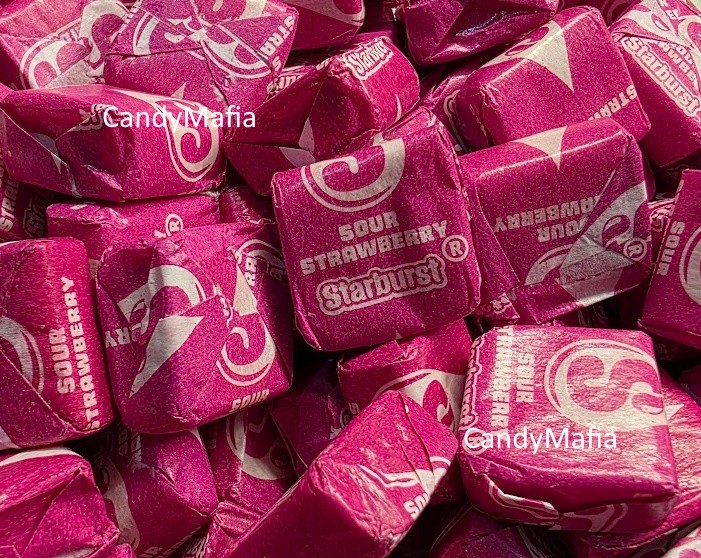 Starburst SOUR STRAWBERRY Starburst ONE pound Starburst fresh bulk Pink candy