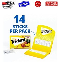 Trident Pineapple Twist Sugar Free Gum, 12 Packs (168 Total Pieces)