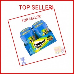 Trident Vibes SOUR PATCH KIDS Blue Raspberry Sugar-Free Chewing Gum, 160 Pieces