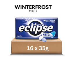 Bundle of 16 Pack Eclipse Sugarfree Mints Assorted Candy Tins Fresh Breath 35g
