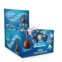 Lindt LINDOR Milk Chocolate Candy Truffles, Milk Chocolate with Smooth, Melting