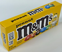 M&M’S Peanut Chocolate Candy 3.1 oz Movie Theater Box