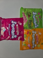 Smarties Squashies 3 Pack Raspberry Cream, Mixed Fruit, Cherry Apple 5 oz Bags