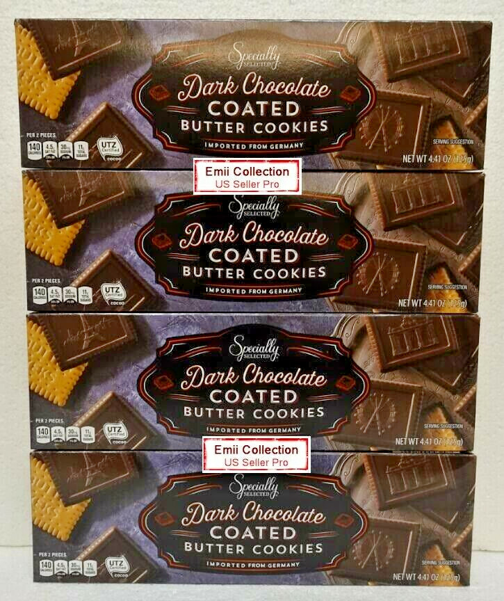 Specially Selected Butter Cookie Coated with Dark Chocolate Flavor (4 Boxes)