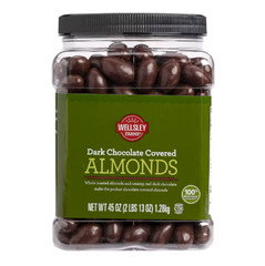 Wellsley Farms Dark Chocolate Covered Almonds, 45 oz.