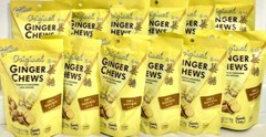 Prince of Peace Ginger Chews Candy Original ( 100% Natural ) 4 oz ( Pack of 12 )