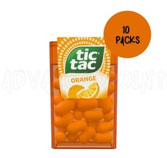 Tic Tac Fresh Mints Bundle– Orange Peppermint & Strawberry Mix 10 Packs Each