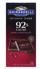 🟢 New Exclusive Ghirardelli Intense Dark 92% Cacao Dark Chocolate 3.17 (1 Bar)