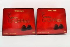 2 Packs Trader Joe’s Cocoa Truffles 8.8 oz Each Pack