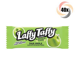 40x Pieces Laffy Taffy Sour Apple Taffy Candy Pieces No Artificial Flavors!