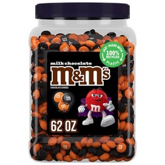 m&m’s BLACK & ORANGE HALLOWEEN MIX 62 OZ Milk Chocolate Candies ~ Pantry Jar!🎃