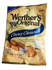 Werther’s Originals Chewy Caramels 2.40 oz upc 072799037208