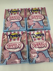 Qty 4- Cotton Candy Peeps Marshmallow Chicks 15t ct. 4.5oz Each (BB 11/2026)
