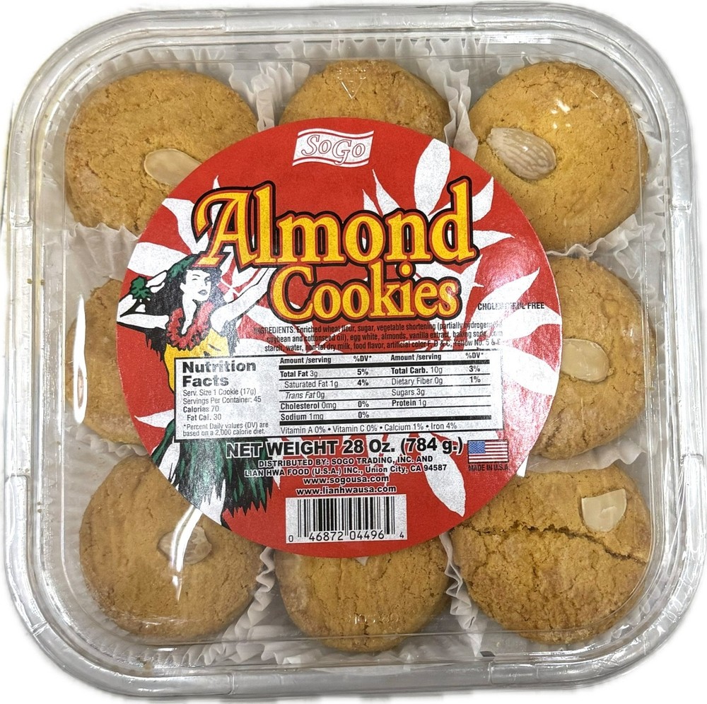 SoGo Almond Cookies 28oz or Fortune Cookies 16oz – Asian Snack Treats from USA