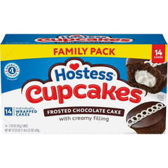 Hostess Cupcakes, Chocolate Snack Cakes, 22.22 oz Box (14 Count) Free Shipping