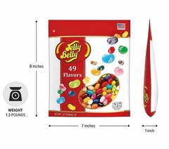 Jelly Belly 49 Assorted Flavors Jelly Beans Bulk Candy Gluten Free 1.31 LB Vegan