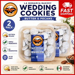 2 Pack La Monarca Wedding Cookies Butter & Pecans – 24 oz