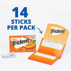 Trident Tropical Twist Sugar Free Gum, 12 Packs of 14 Pieces 168 Total Pieces…