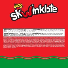 Lucas Skwinklote Watermelon Flavor Sweet and Sour Candy Strip, 1.41oz – 6 Pieces