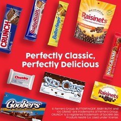 Assorted , Crunch, Baby Ruth, and 100 Grand Full Size Chocolates, 18 count, 3…