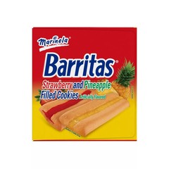 Marinela Barritas Strawberry and Pineapple Filled Cookies, 1.87 Ounce (22 Count)