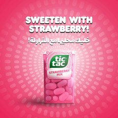 Tic Tac Strawberry Flavoured Mints 13gm ( Pack of- 36 Pcs ) free shipping