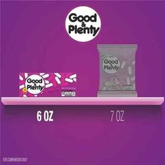 GOOD & PLENTY Licorice Fat Free, Candy Boxes, Vegetarian, 6 oz (12 Count)