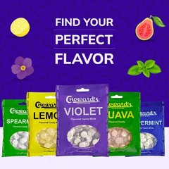Choward’s Violet Mints Candy Bag | Bold Aromatic 64 Count (Pack of 1),